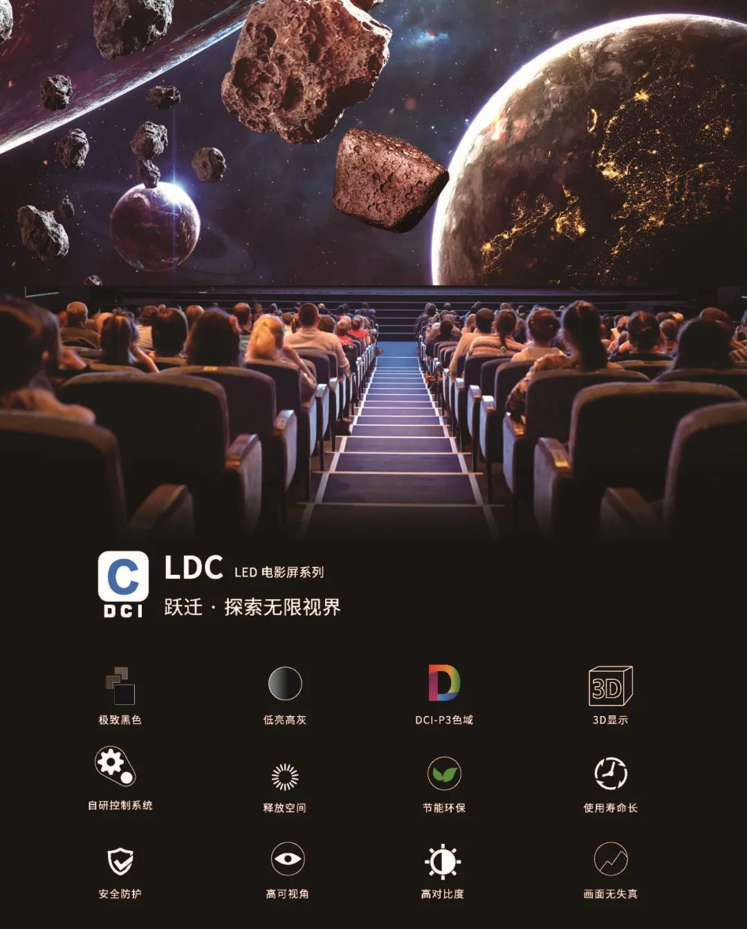 “自研+合作”全面开花，304am永利集团官网成业内LED电影屏通过DCI认证最多企业