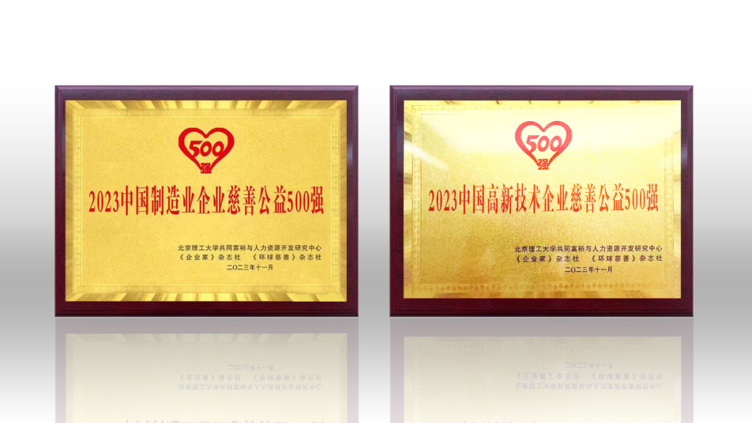 2023中国企业慈善公益500强发布 304am永利集团官网荣登两项榜单